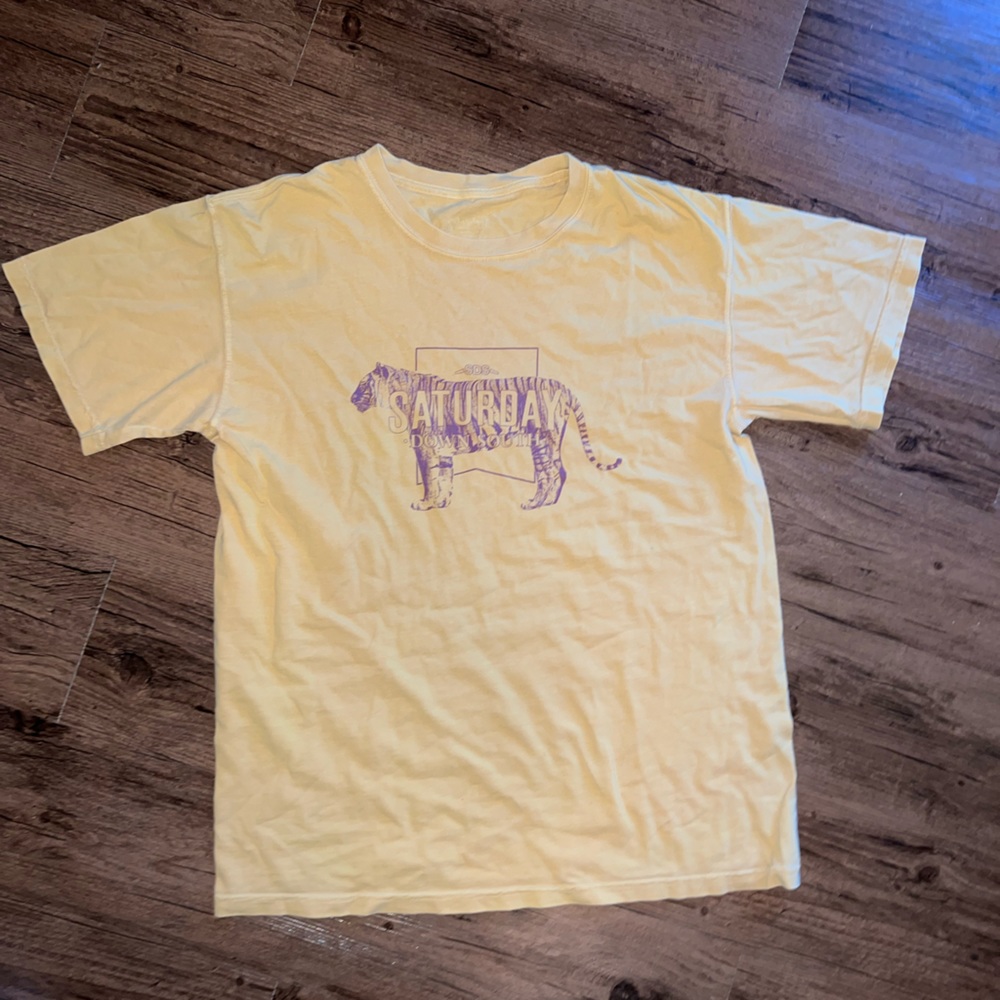 saturday down south purple and gold tshirt